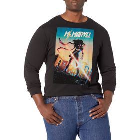 Marvel Big & Tall Klasik Ms Nov18 Üst Kısa Kollu Siyah Erkek T-shirt
