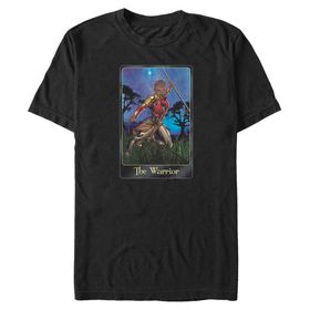 Marvel Big & Tall Klasik Okoye Warrior Üst Kısa Kollu Siyah Erkek T-shirt