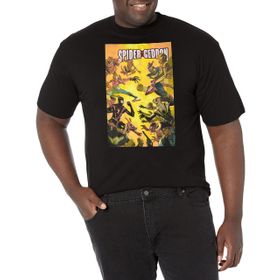 Marvel Big & Tall Klasik Örümcek Geddon Nov18 Black Erkek T-shirt