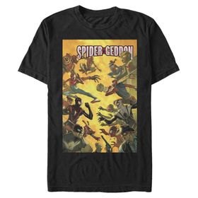 Marvel Big & Tall Klasik Örümcek Geddon Nov18 Black Erkek T-shirt