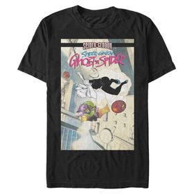 Marvel Big & Tall Klasik Örümcek Gwen Nov18 Black Erkek T-shirt