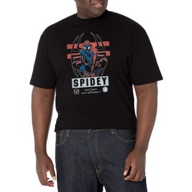 Marvel Big & Tall Klasik Power Üst Kısa Kollu Siyah Erkek T-shirt