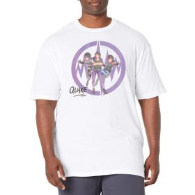 Marvel Big & Tall Klasik Quake Üst Kısa Kollu Beyaz Erkek T-shirt