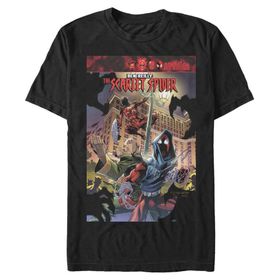 Marvel Big & Tall Klasik Scarspider March18 Üst Kısa Kollu Siyah Erkek T-shirt