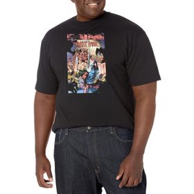 Marvel Big & Tall Klasik Scarspider March18 Üst Kısa Kollu Siyah Erkek T-shirt