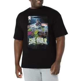 Marvel Big & Tall Klasik Shehulk March18 Black Erkek T-shirt