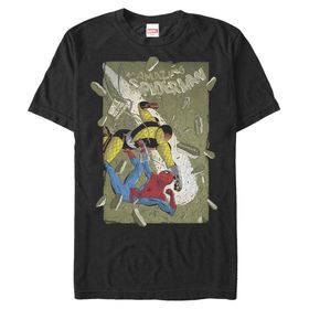 Marvel Big & Tall Klasik Shocker Rocker Black Erkek T-shirt