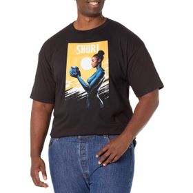 Marvel Big & Tall Klasik Shuri Nov18 Black Erkek T-shirt