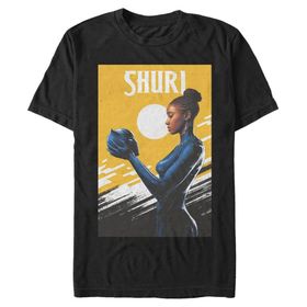 Marvel Big & Tall Klasik Shuri Nov18 Black Erkek T-shirt