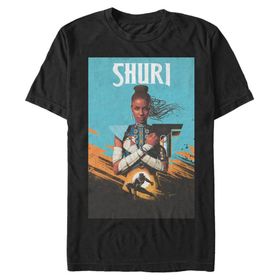 Marvel Big & Tall Klasik Shuri Oct18 Black Erkek T-shirt