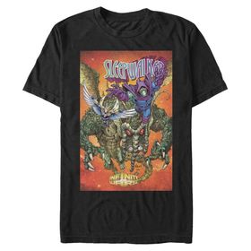 Marvel Big & Tall Klasik Speepwalker Nov18 Black Erkek T-shirt
