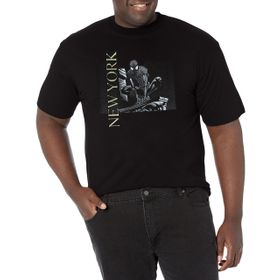Marvel Big & Tall Klasik Spidey Ny Black Erkek T-shirt