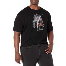 Marvel Big & Tall Klasik Strange Time Black Erkek T-shirt