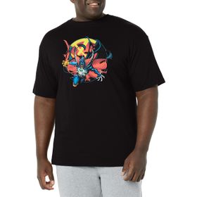 Marvel Big & Tall Klasik Strange Venom W Sembollü Siyah Erkek T-shirt