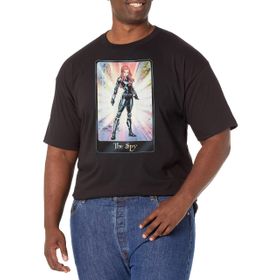 Marvel Big & Tall Klasik The Black Widow Black Erkek T-shirt