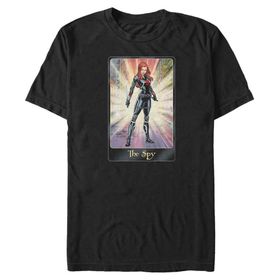 Marvel Big & Tall Klasik The Black Widow Black Erkek T-shirt