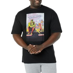 Marvel Big & Tall Klasik the Runaways Üst Kısa Kollu Siyah Erkek T-shirt