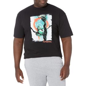 Marvel Big & Tall Klasik the Shatterer Üst Kısa Kollu Siyah Erkek T-shirt