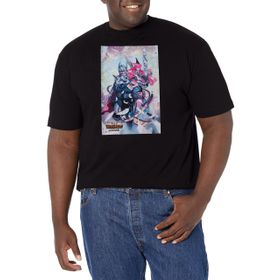 Marvel Big & Tall Klasik Thor Dec18 Üst Kısa Kollu Siyah Erkek T-shirt