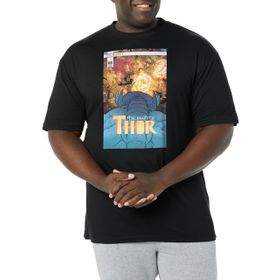 Marvel Big & Tall Klasik Thor Jan18 Black Erkek T-shirt
