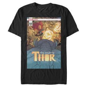Marvel Big & Tall Klasik Thor Jan18 Black Erkek T-shirt