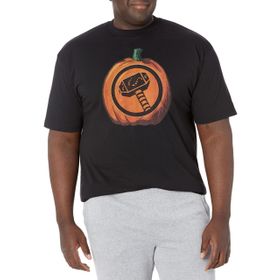 Marvel Big & Tall Klasik Thor Pumpkin Black Erkek T-shirt
