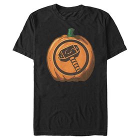 Marvel Big & Tall Klasik Thor Pumpkin Black Erkek T-shirt