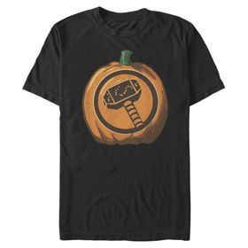 Marvel Big & Tall Klasik Thor Pumpkin Black Erkek T-shirt