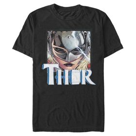 Marvel Big & Tall Klasik Thor Rocks Black Erkek T-shirt