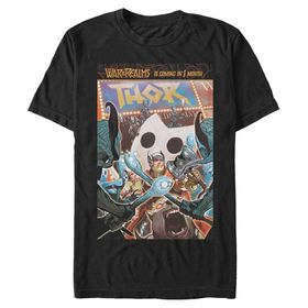 Marvel Big & Tall Klasik Thor Üst Kısa Kollu Siyah Erkek T-shirt