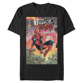Marvel Big & Tall Klasik Typhoid Fever Spider-Man Oct18 Üst Kısa Kollu Siyah Erkek T-shirt