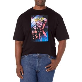 Marvel Big & Tall Klasik Unspoppable Wasp Nov18 Üst Kısa Kollu Siyah Erkek T-shirt