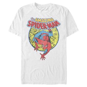 Marvel Big & Tall Klasik Urban Hero Üst Kısa Kollu Beyaz Erkek T-shirt