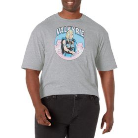 Marvel Big & Tall Klasik Valkyrie Clouds Üst Kısa Kollu Athletic Heather Erkek T-shirt