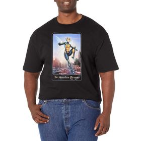 Marvel Big & Tall Klasik Winsome Wasp Üst Kısa Kollu Siyah Erkek T-shirt
