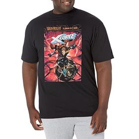 Marvel Big & Tall Klasik X-Force Jan Üst Kısa Kollu Siyah Erkek T-shirt