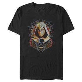 Marvel Big & Tall Knight Scarab Moon Black Erkek T-shirt