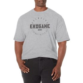 Marvel Big & Tall Last Stand Üst Kısa Kollu Athletic Heather Erkek T-shirt