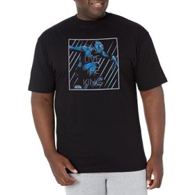 Marvel Big & Tall Live King Black Erkek T-shirt