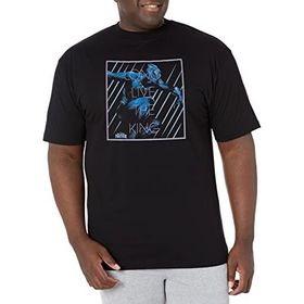 Marvel Big & Tall Live King Black Erkek T-shirt