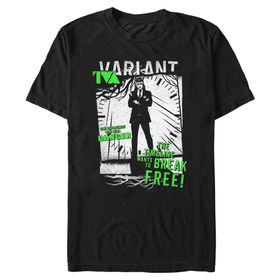 Marvel Big & Tall Loki Black Erkek T-shirt