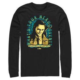 Marvel Big & Tall Loki Clocks Ticking Üst Kısa Kollu Siyah Erkek T-shirt