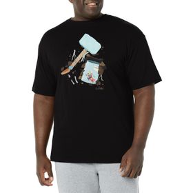 Marvel Big & Tall Loki Frog Thor Üst Kısa Kollu Siyah Erkek T-shirt