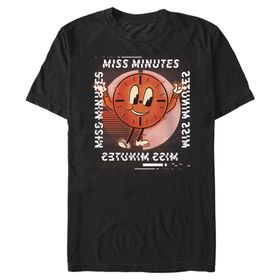 Marvel Big & Tall Loki Glitch Ms Minutes Üst Kısa Kollu Siyah Erkek T-shirt
