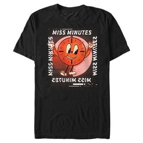 Marvel Big & Tall Loki Glitch Ms Minutes Üst Kısa Kollu Siyah Erkek T-shirt