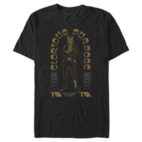 Marvel Big & Tall Loki Glorious Arch Üst Kısa Kollu Siyah Erkek T-shirt