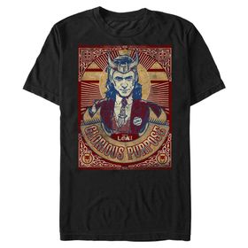 Marvel Big & Tall Loki Glorious Purpose Üst Kısa Kollu Siyah Erkek T-shirt