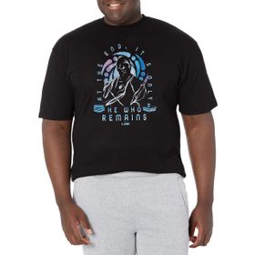 Marvel Big & Tall Loki He Who Remains Icon Üst Kısa Kollu Siyah Erkek T-shirt