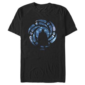 Marvel Big & Tall Loki He Who Remains Silhouette Üst Kısa Kollu Siyah Erkek T-shirt