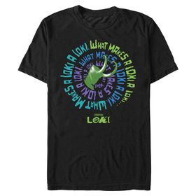Marvel Big & Tall Loki So Many Times Üst Kısa Kollu Siyah Erkek T-shirt